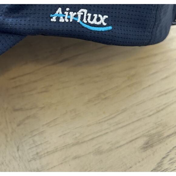 PGA TOUR Spell Out Logo Airflux Mesh Golf Cap Black Adjustable StrapBack Hat - Picture 3 of 8